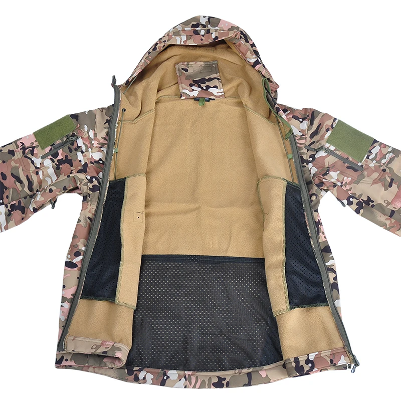 Jaquetas de Caminhadas Táticas masculinas, Soft Shell, Exército, Capuz Tático, Velo Militar, Campo Blusão, Jaqueta de Motocicleta, Roupas Masculinas