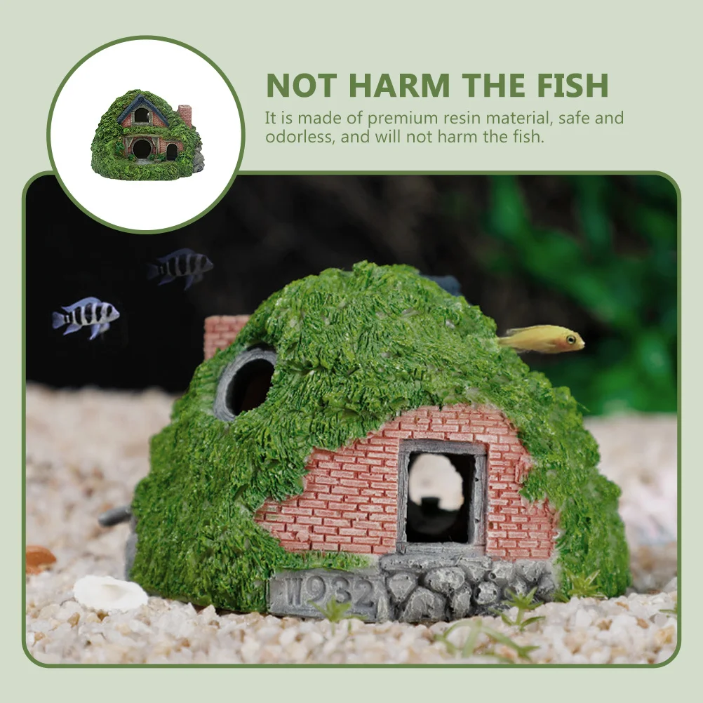 

Resin Fish Tank Hideout Roman Column Ruins Aquarium Decoration Fish Shelter Betta Shrimp Tank Ornament Aquarium Decoration
