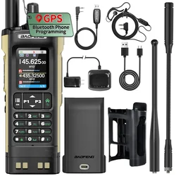 BAOFENG UV-32 Multi Band Walkie Talkie 10w Bluetooth Phone APP Programming GPS Long Range Type-C AM For UV-5R Two Way Ham Radio
