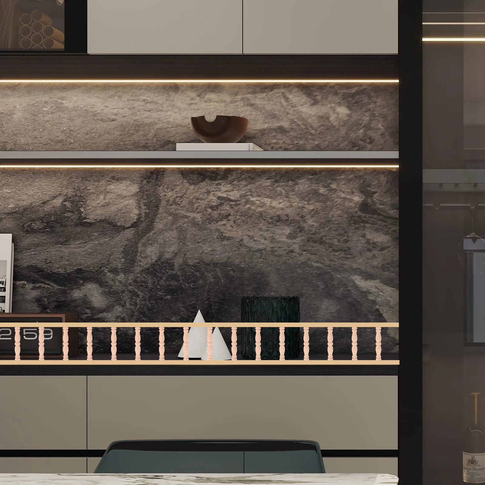 

6Pcs Solid Wood Wine Cabinet Baluster Spindles Unfinished Decorative Wood Spindles for Furniture Crafts Staircase Indoor