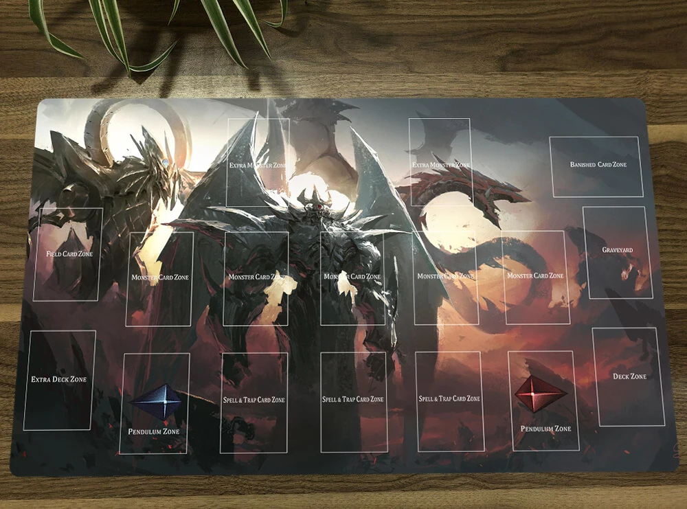 YuGiOh Osiris The Sky Dragon & Obelisk The Tormentor TCG Mat Trading Card Game Mat CCG Playmat Mouse Pad Desk Table Play Mat