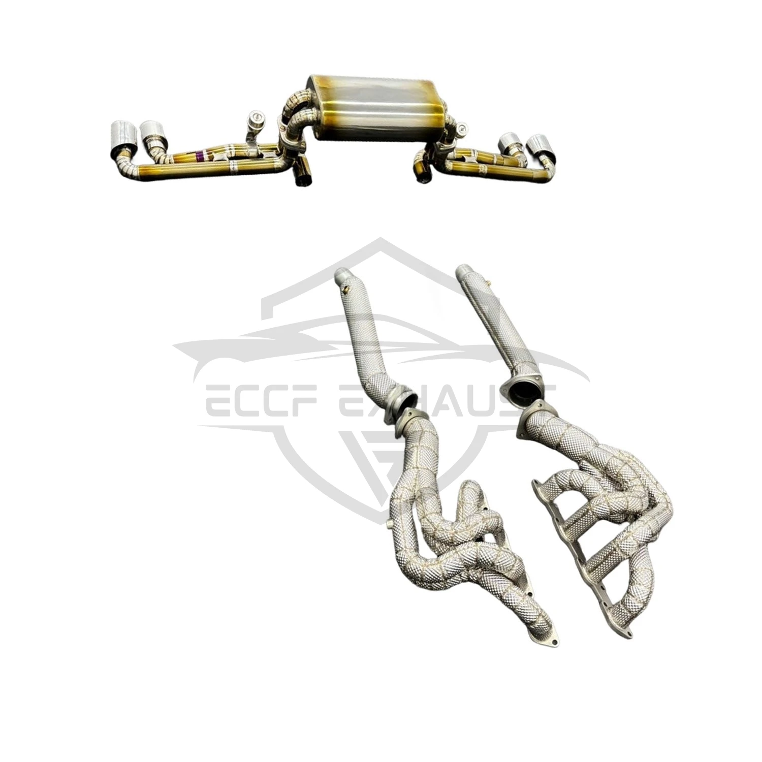 

TItanium Valved Catback Exhaust With Downpipe & Headers for Ferrari F430 Unleash True Exhaust Performance