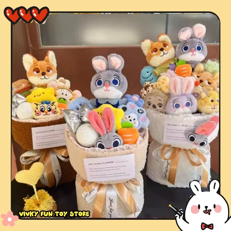 

Новая плюшевая кукла Джуди из Зоотопии, мерч по мотивам фильма и аниме, украшение для букета, подарок на день рождения и праздники