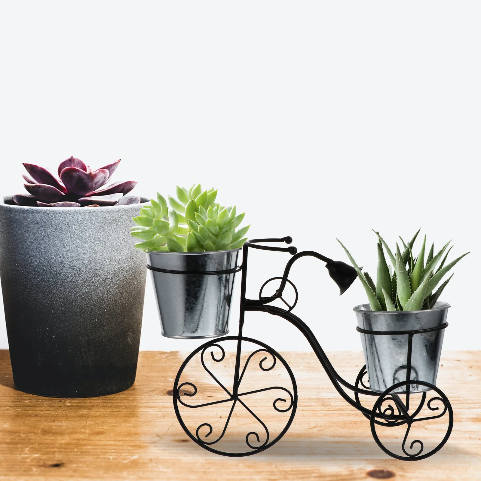 Bicycle Stand Bike Shape Planter Flowerpot Holder Rack Garden Decoration Bikes Mini