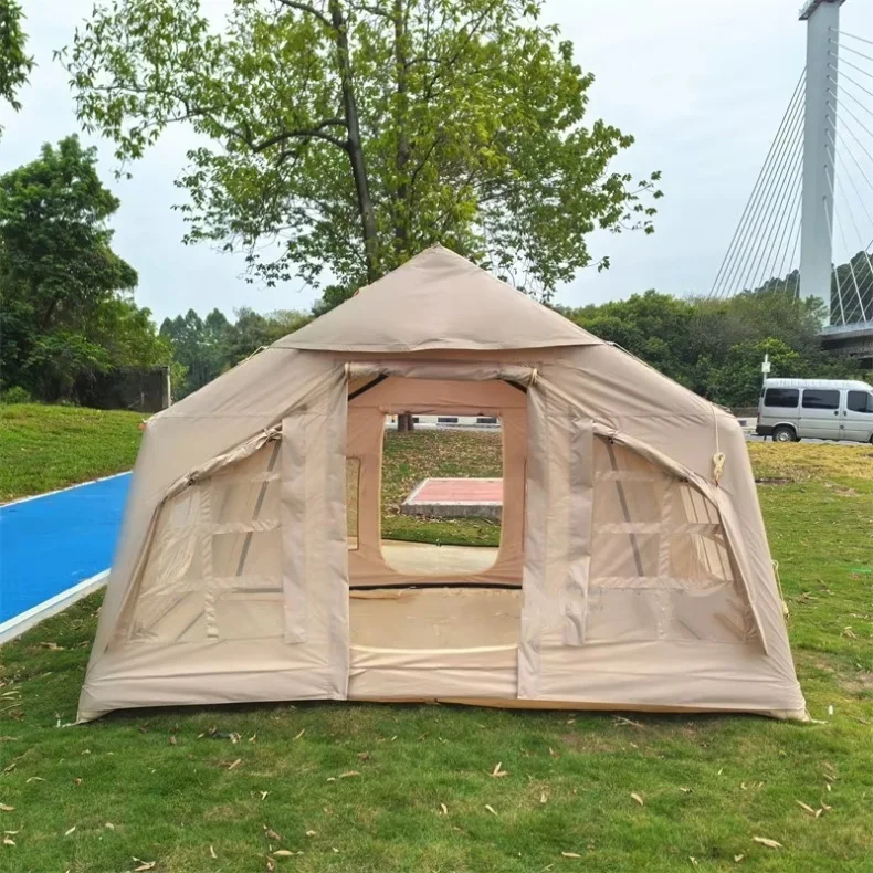 

Wholesale Custom17.28 Inflatable Bedrooms Tent Oxford Fabric Pop up Lightweight Camping Tent Waterproof Automatic Tent