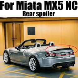 Car-styling For MX5 NC NCEC Roster Miata EPA Type 3 Carbon Fiber Rear Spoiler Glossy Fibre Trunk Wing Lip(PRHT Hard Top Only)