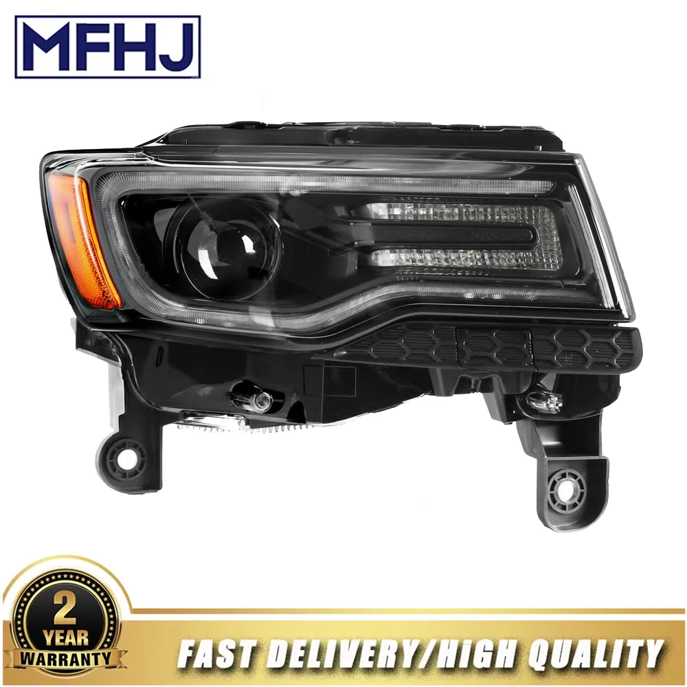 

For Jeep Grand Cherokee 2016-2021 Headlights Assembly Black Right Side 68266648AC 68266648AD 68266648AE 68266648AH