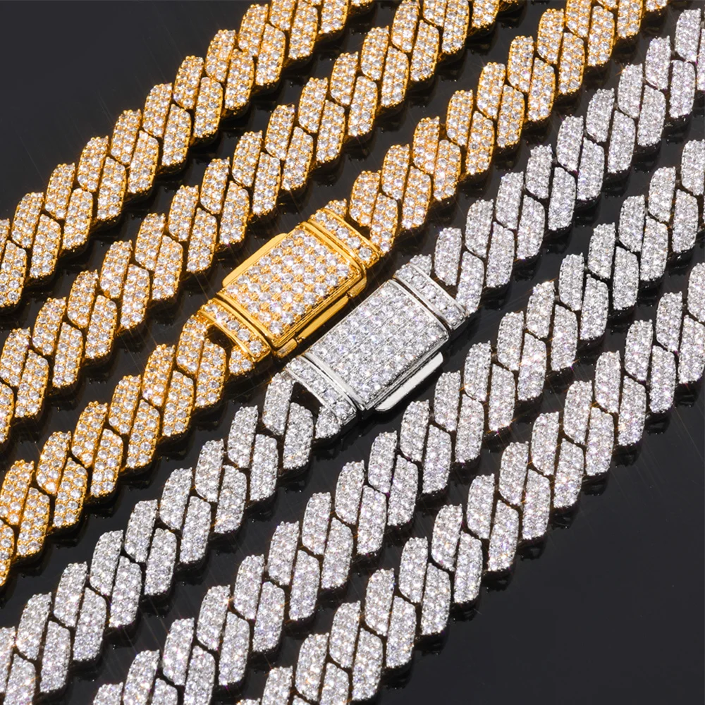 

Hip hop Bracelet 8mm Cuban Sparkling Diamond Brass Gold-plated Silver Plated Tennis Bracelet Suitable for Both Men And Women