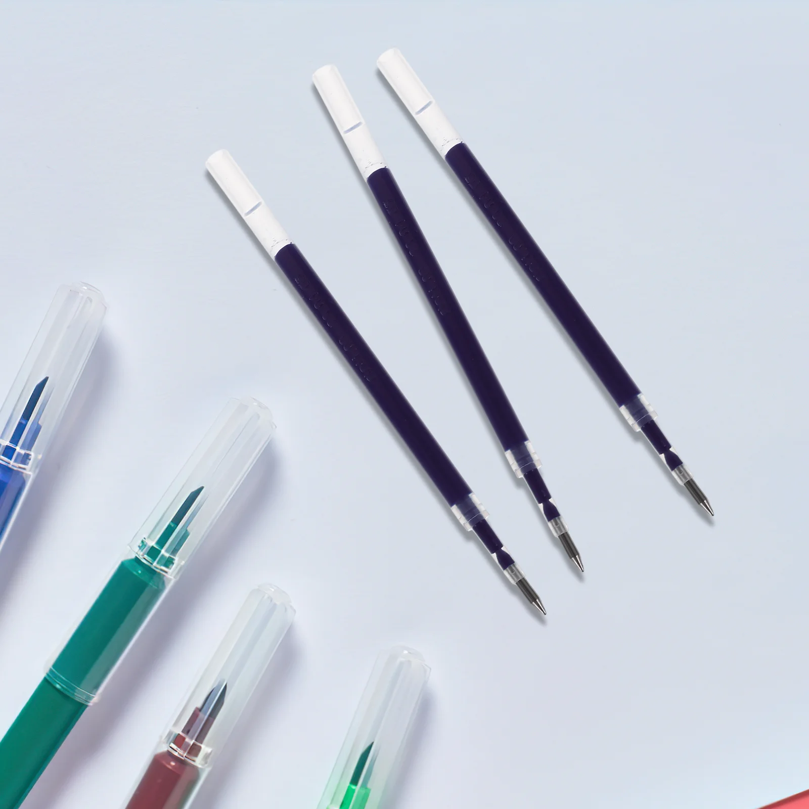 20Pcs Practical Pen Refills Bright and Smooth for Students and Teens Perfect Gift for Study Supplies Pen Ink Refills