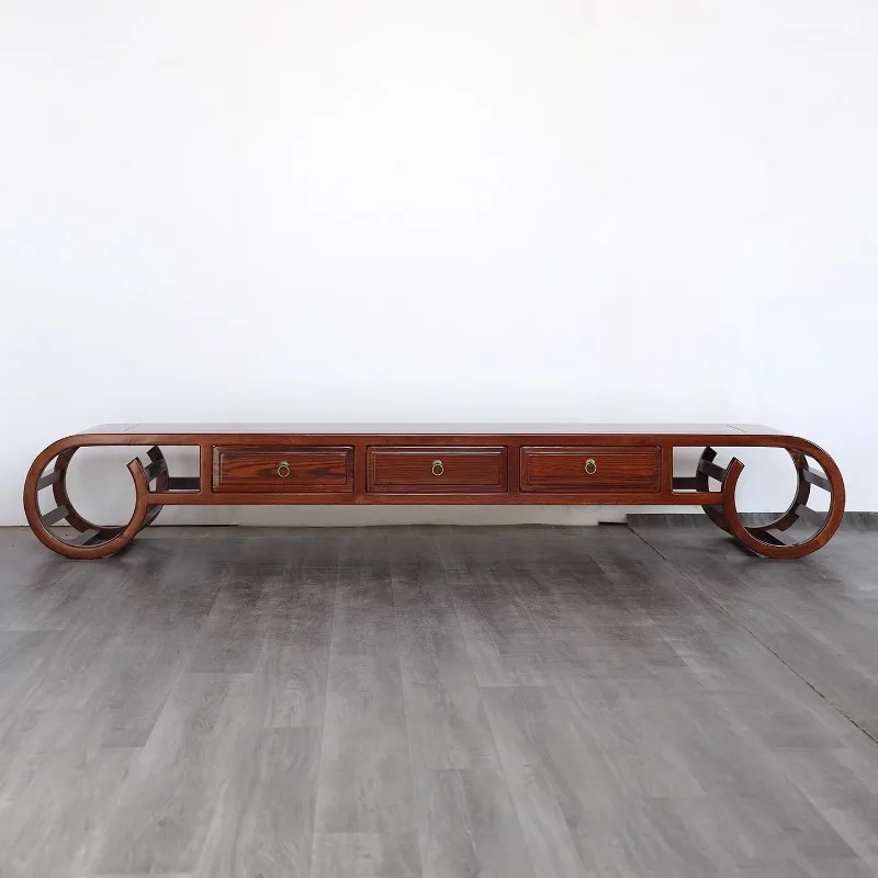 Chinese Vintage Tv Stand Mid Century Simple Classic Unique Tv Stand Rustic Premium Muebles De Salón Tv Unit Furniture