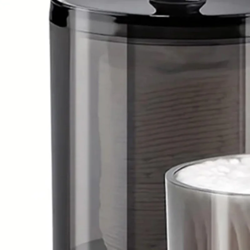 

Контейнер для ватных палочек, аптекарский контейнер, банка для ванной комнаты, черный пластиковый держатель, коробка для хранения, подходит для ватных шариков, ватных палочек