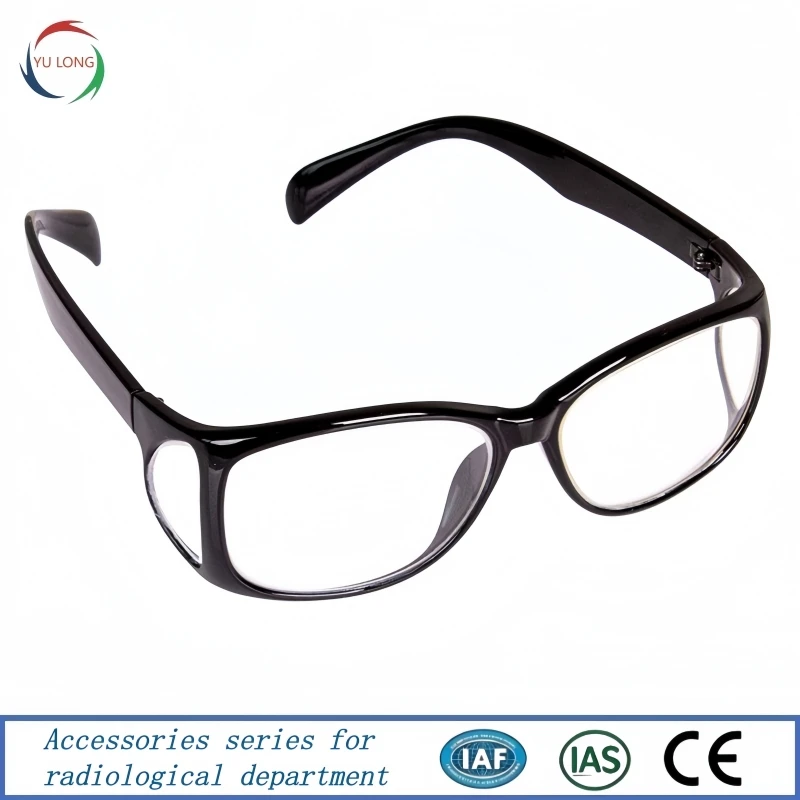 Interventional Radiology X-ray Gamma Ray 0.5/0.75mmpb Protective High Transparency Lead Glasses Side Shield Radiation Goggle