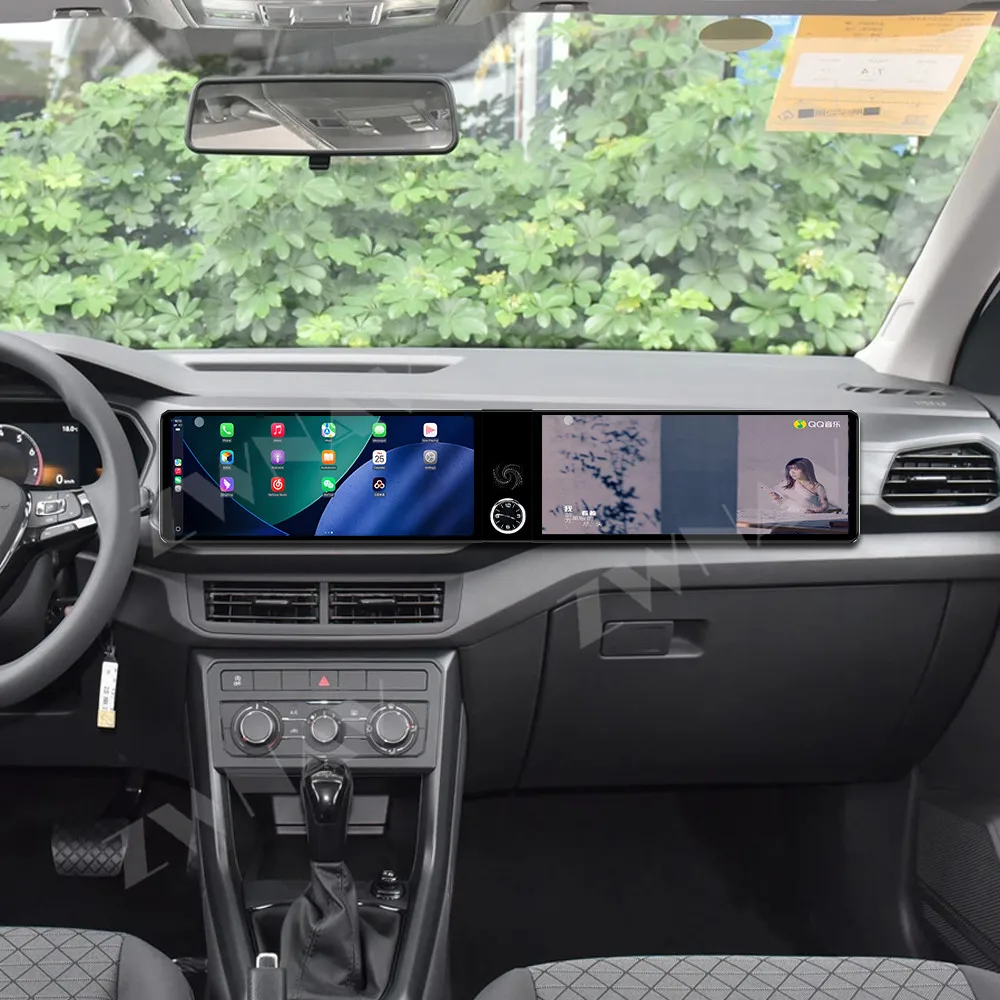 

Android 13 Carplay Dual 12.3 inch Touch Screen Carplay For Volkswagen T-Cross 2016-2021 GPS Navigation WIFI 4G Head Unit