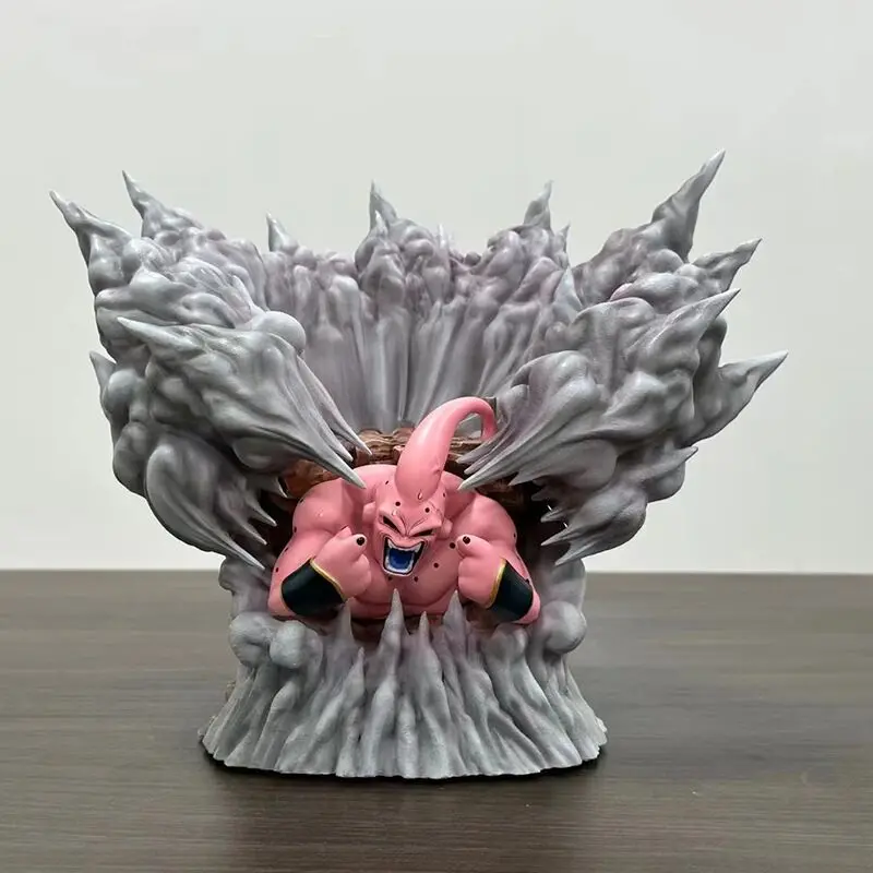 Dragon Ball Figuur Majin Buu Son Goku Angry The Ground Model Anime Action Verzamel Desktop Ornamenten Vakantie Geschenken Kinderspeelgoed