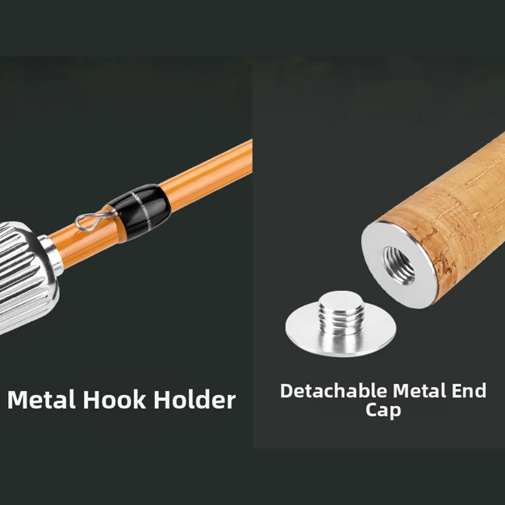 cana-de-pescar-portatil-accesorios-de-aleacion-de-aluminio-envoltura-en-blanco-ajustada-transmision-de-vibracion-transparente-madera-plateada