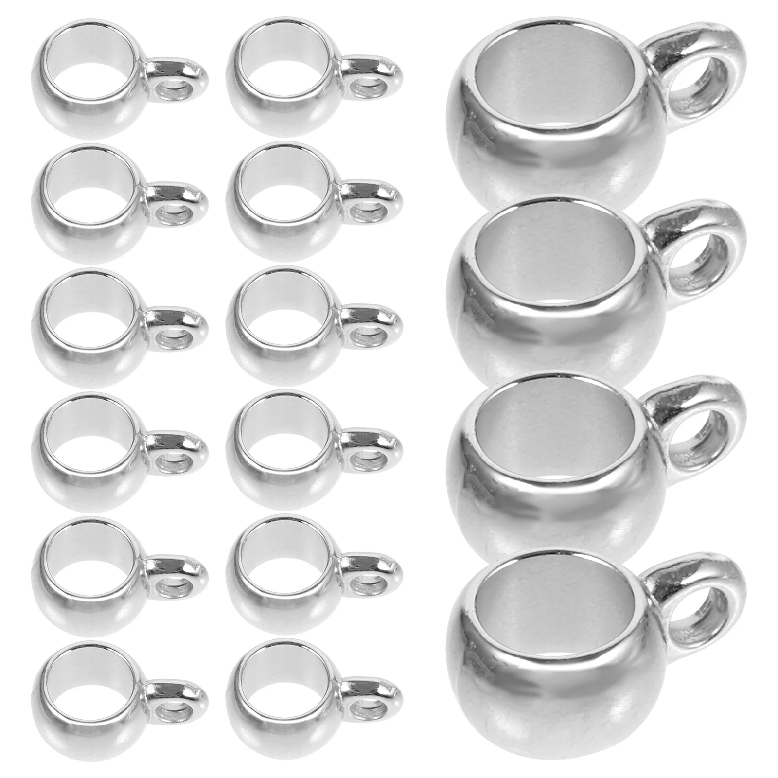 

100pcs Jewelry Pendant Accessories DIY Necklace Making Large Hole Beads Dangler Hanging Decorations Creative Charm