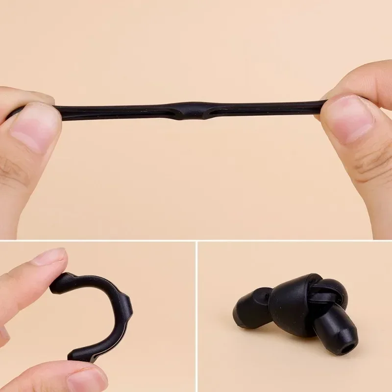 Silicone Glasses Leg Anti-slip Cover Ear Support Sleeves Anti-lost Fixed Glasses Set Ear Hook Elastic Glasses Legs Accessories view 6