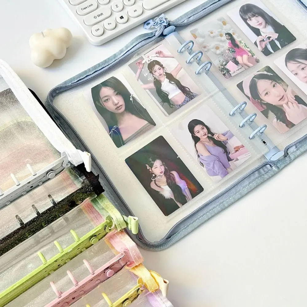 Inner Page A5 Binder Photocard Holder Transparent PVC Photo Album Binder Album Cover Card Storage Book Idol Card Collect Book