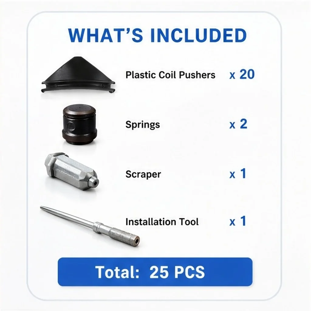 25Pcs Vending Machine Coil Pushers Extension Plastic Scraper Automatic Snack Drink Parts Replacement Kits for Vending Machines