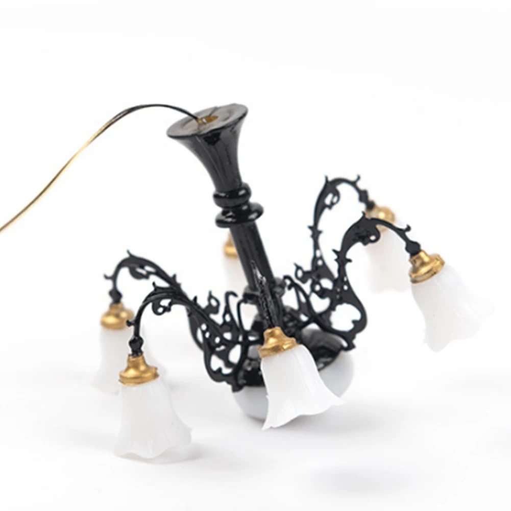 

Модель люстры для создания ландшафта песочницы, миниатюрный декоративный аксессуар для кукольного домика, для сцен с поездами в масштабе 1:87