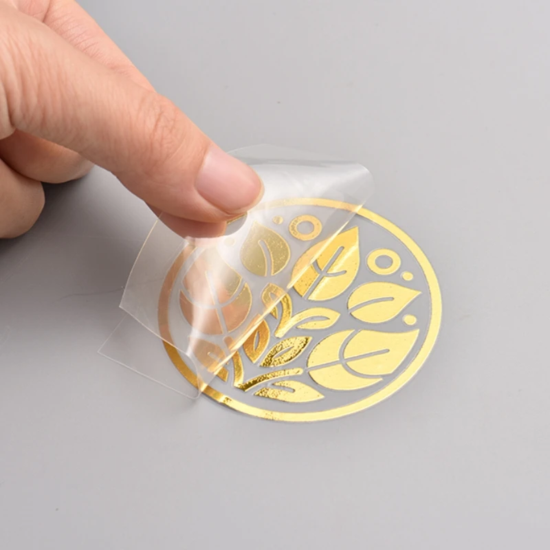 100PCS Custom Transfer 3D Sticker Shiny Gold Silver Transfer Sticker Brand Company Logo Wedding Personalized Transfer Stickers