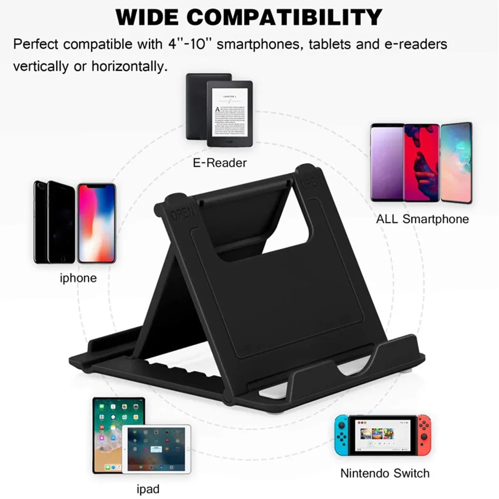 Table Adjustable Phone Holder Bracket Desktop Stand For Ipad IPhone Samsung Huawei Xiaomi Folding Universal Mobile Phone Stand