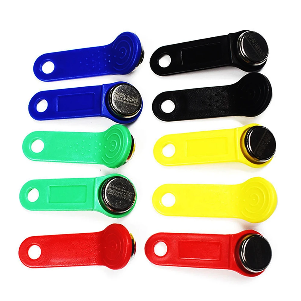 Popular Hot sell Multicolor 50pcs/lot Rewritable RFID RW1990 iButton TM Touch Memory Clone Duplicate Key Copy Card Sauna Key Opt
