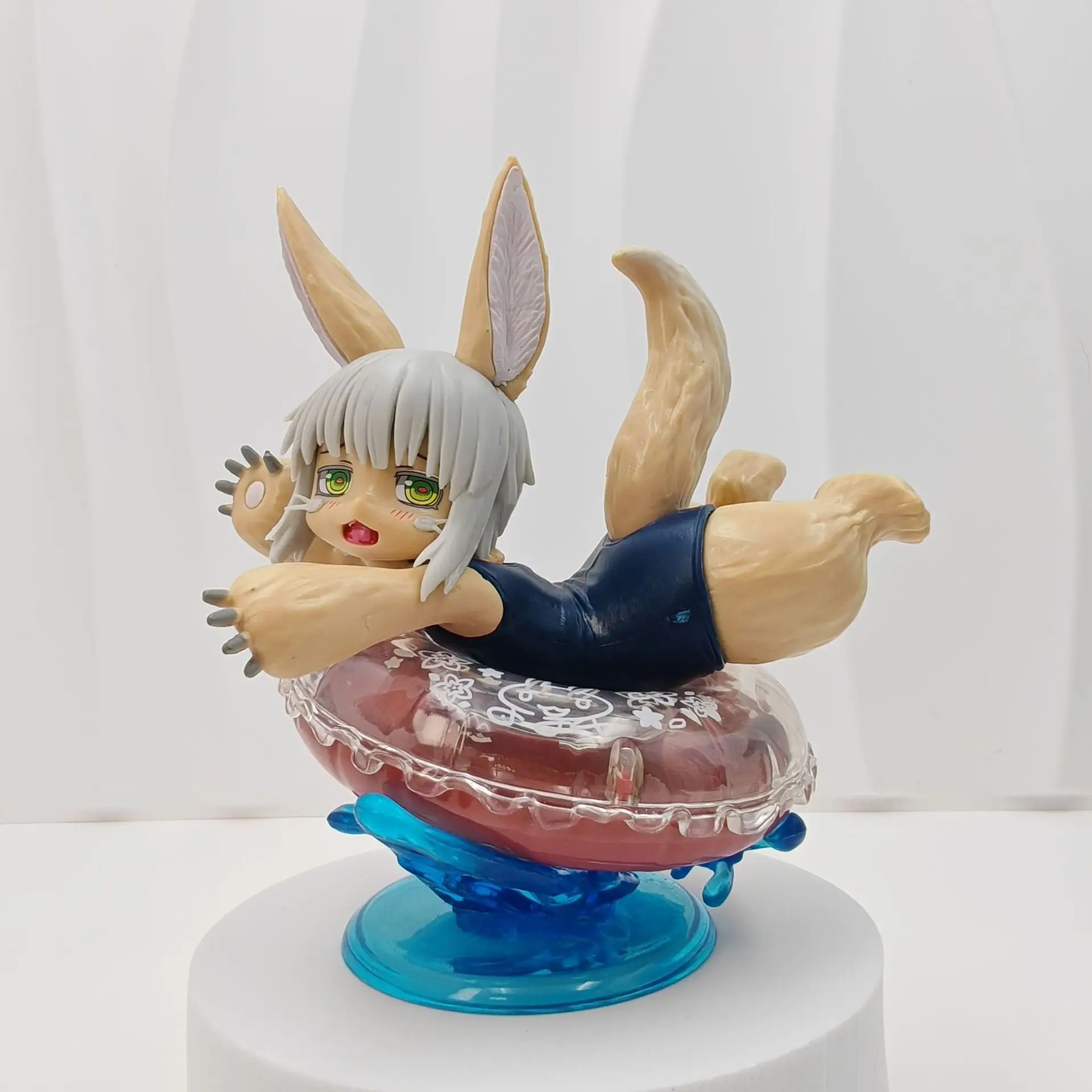 Made In Abyss Nanachi Swim Ring Swimsuit Pvc Figure Anime Peripheral Summer Style Desk Decor Collectible Gift For Fans Model
