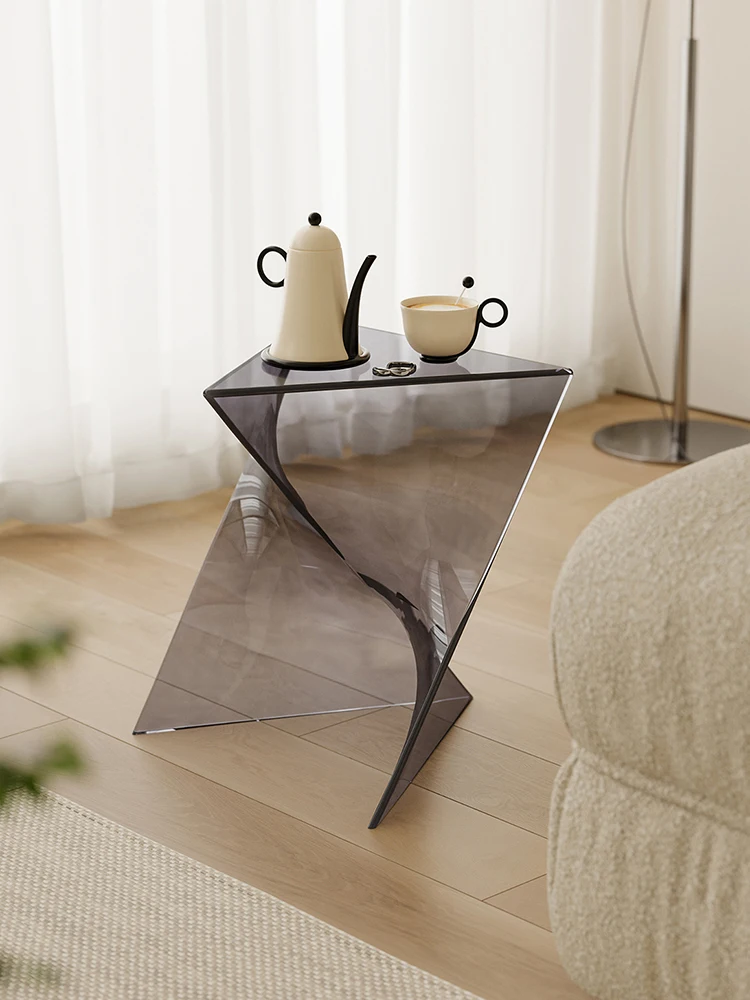

Creative Triangle Coffee Table Design Furniture Home Living Room Sofa Side Art Small Corner Tables Bedroom Nightstands