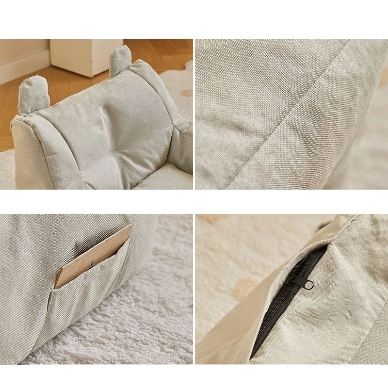 INS Schattige Baby Luie Bank Mini Zitzak Katoen-ramee Casual Zetel met Vulling Kinderbank Lezen Tatami kindermeubilair