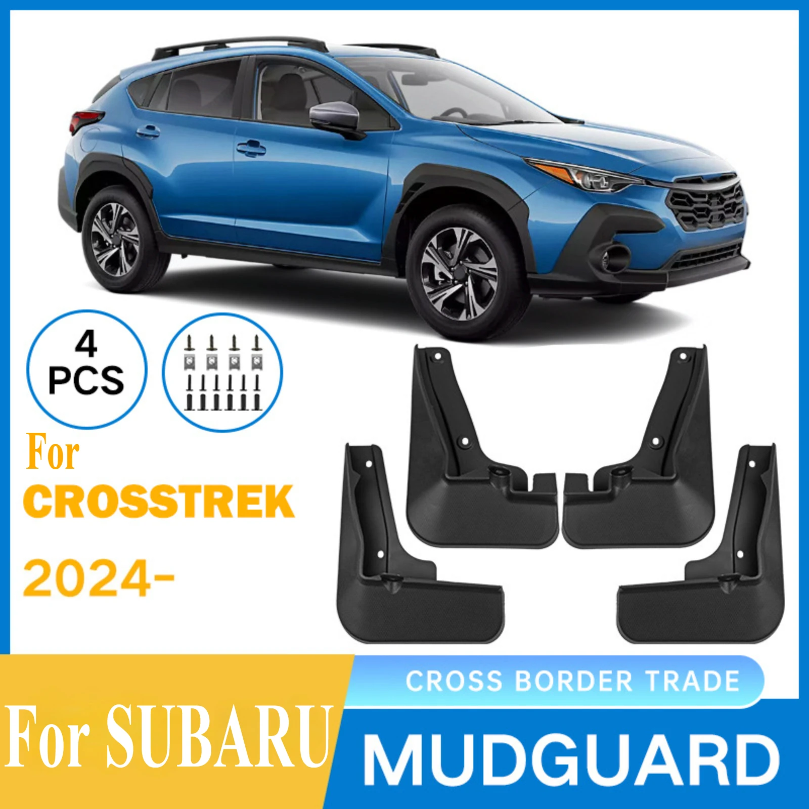 

Для Subaru Crosstrek 2024, изготовленные на заказ мягкие резиновые брызговики, брызгозащищенные высококачественные детали для автоматической модификации
