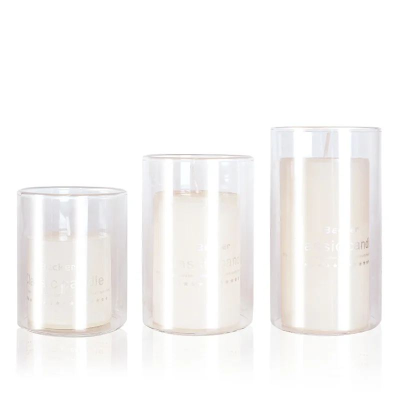 Candle Jars Candle Cups Transparent Candlesticks Religious Candles Glass Cans Candlesticks In Restaurants Diy Candle m