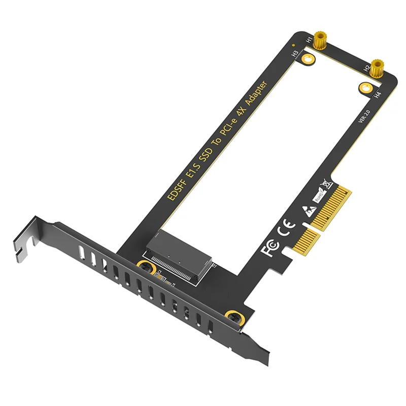 

AP-9.5Mm 15Mm 25Mm Thickness E1. S Nvme Ruler 1U GEN-Z EDSFF PCI-E 4.0 4X Short SSD Adapter With Heat Sink PM9A3 PM9D3