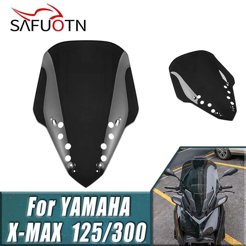 

X-MAX300 XMAX300 Windshield Windscreen for Yamaha X-MAX XMAX 300 125 2023 2024 Motorcycle Wind Deflector Shield Screen