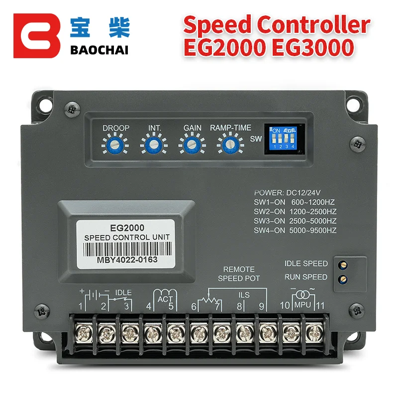 

EG2000 EG3000 Dc motor Speed Control Unit Governor Diesel Generator Set Engine Controller