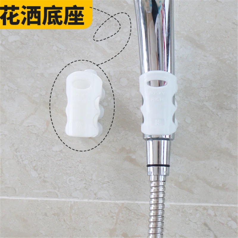 Shower bracket shower accessories water heater nozzle bathroom non perforated silica gel shower suction cup fixed base frame