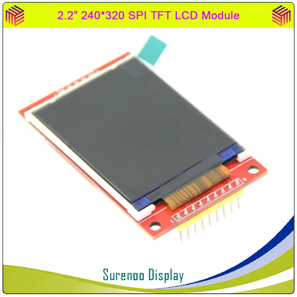 2.2 inch 320*240 SPI Serial TFT LCD Module Display Screen Driver IC ILI9341 for MCU without Touch Panel