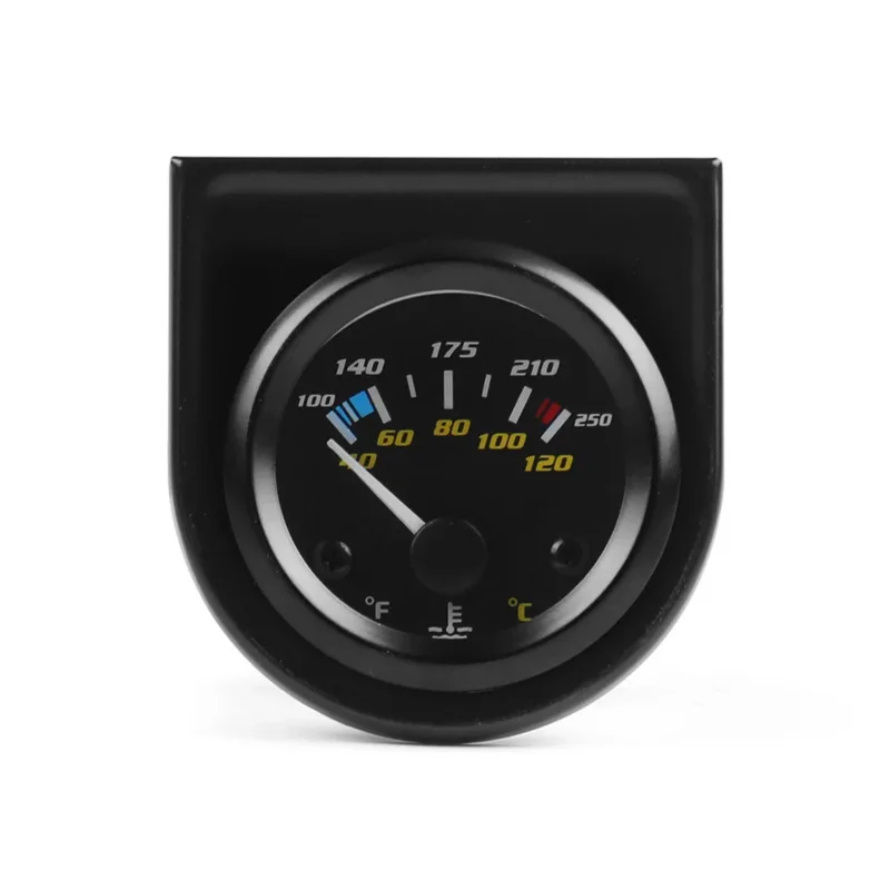 2" 52mm Indicador de Temperatura de Agua para Coche 40-120 Celsius / 100-250 Fahrenheit Medidor de Temperatura