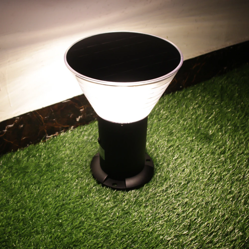 Outdoor Solar Bollard Light Villa Landscape Pillar Post Solar Gate Light Garden Solar Lamp