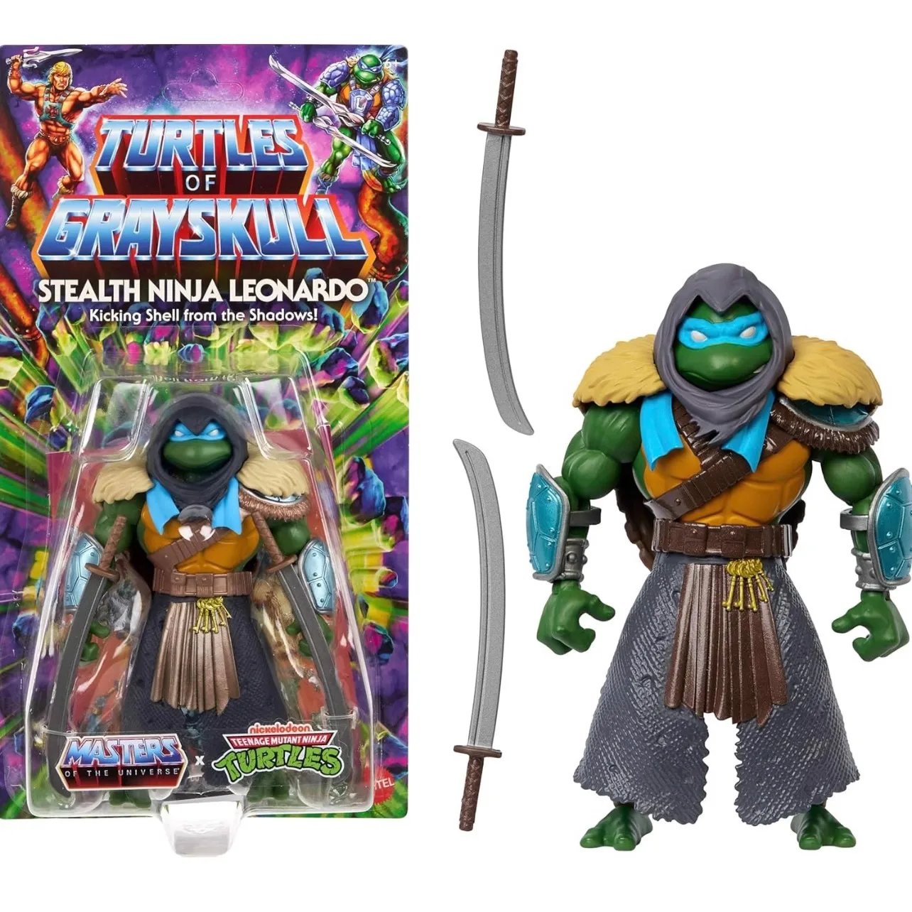 

Mattel Teenage Mutant Ninja Turtles x Masters of the Universe | He-Man Action Figure | Poseable Collectible Doll