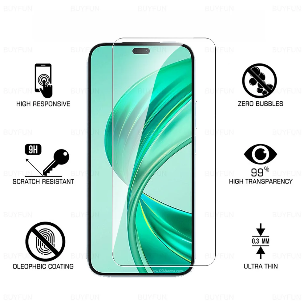 2 pezzi di vetro temperato per Honor X8b Full Cover Glass per Honor X8b 4G HonorX8b Honer X 8b X8 B 2024 pellicola proteggi schermo da 6.7 pollici