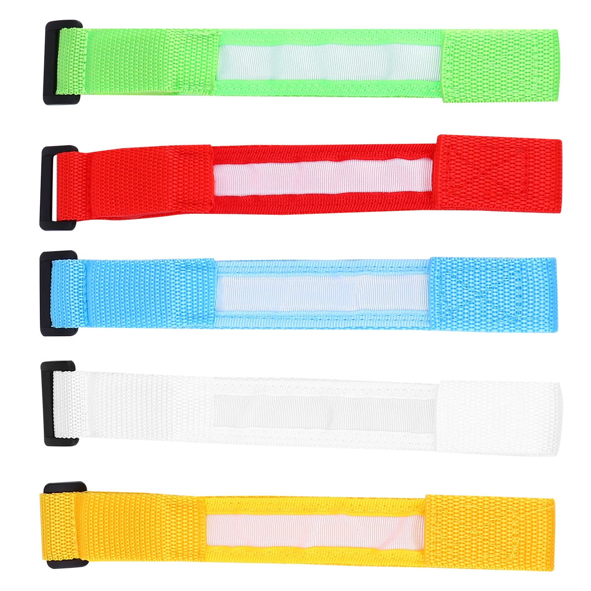 5 قطعة LED معصمه توهج أساور وامض الذراع العصابات الرياضة الأمن دائم عاكسة اللعب في الهواء الطلق