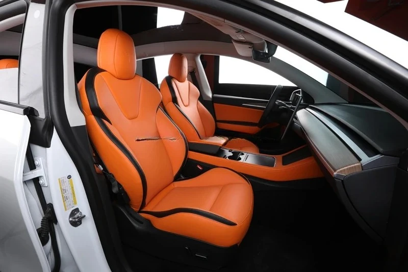 Genuine Leather Sport Seats Tesla Car Model 3 Car Seats Cover for Luxury Cars Tesla Model X/ Tesla Model Y