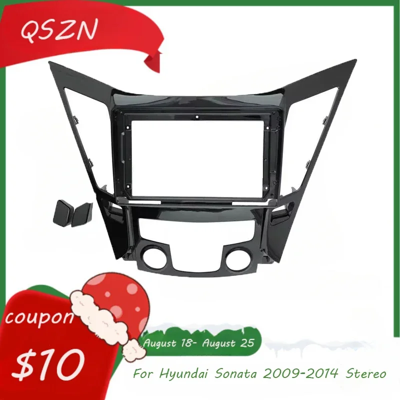 2 Din Car Radio Fascia For Hyundai Sonata 2009-2014 Stereo CD DVD Player Facia Frame Surround Panel Installation Bezel