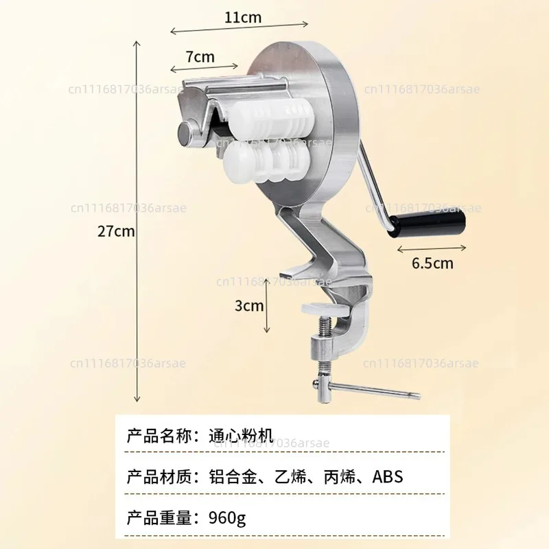 Manual Pasta Maker Machine For Homemade Noodles Macaroni Ravioli Dough Sheet Dumpling Skin Press