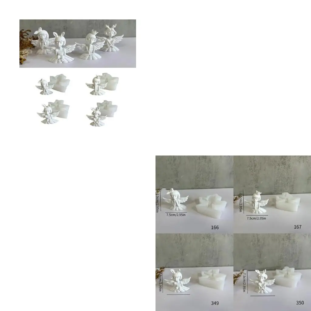 Angel Girl Silicone Mold DIY Crafts Plasters Mold Scented Candle Mold DIY Table Ornament Mould Epoxy Resin Mold Nonstick