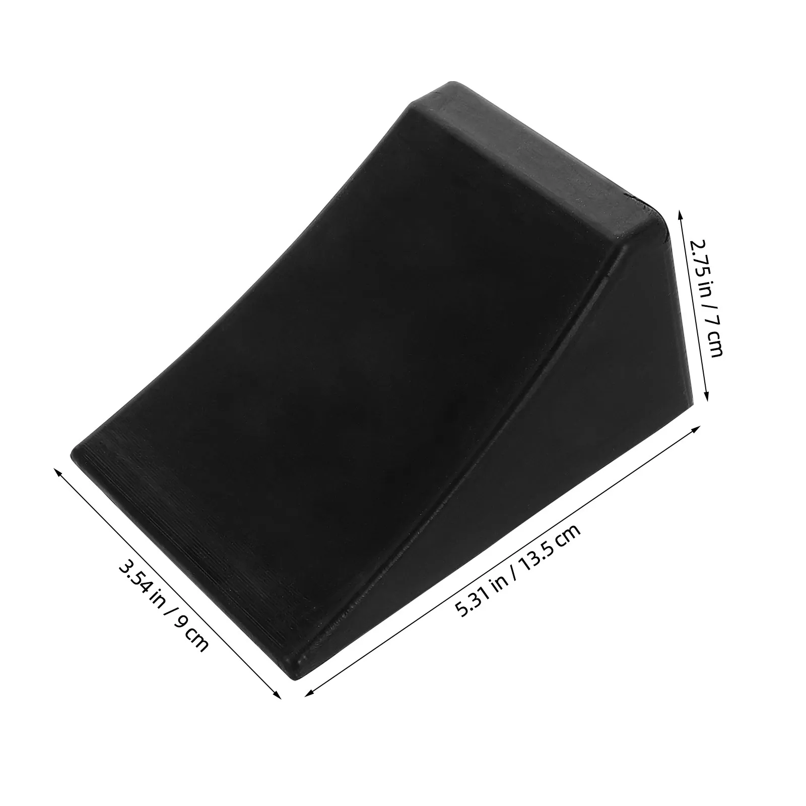 Heavy Duty Rubber Wheel Chock for Car Truck Rv Trailer Anti-Slip Tire Stopper Portable Parking Block for Garage Driveway Slope