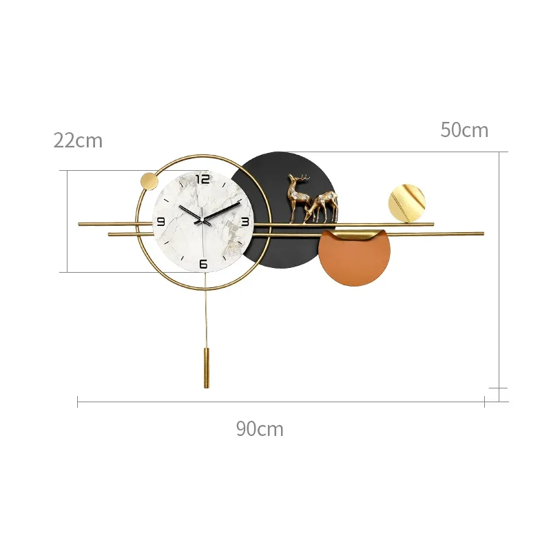 

Nordic Gaming Room Wall Clock Big Size Designer Living Room Unusual Wall Watch Wall Watch Mid