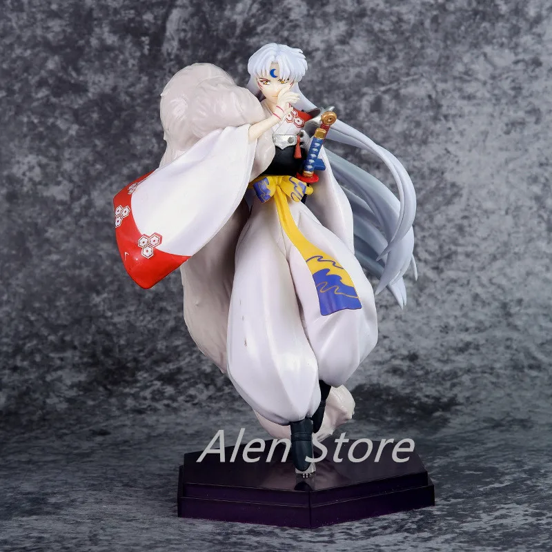 

20cm Inuyasha Anime Figure Sesshoumaru PVC Action Figure Higurashi Kagome Figurine Collectible Model Toys Kid Gift