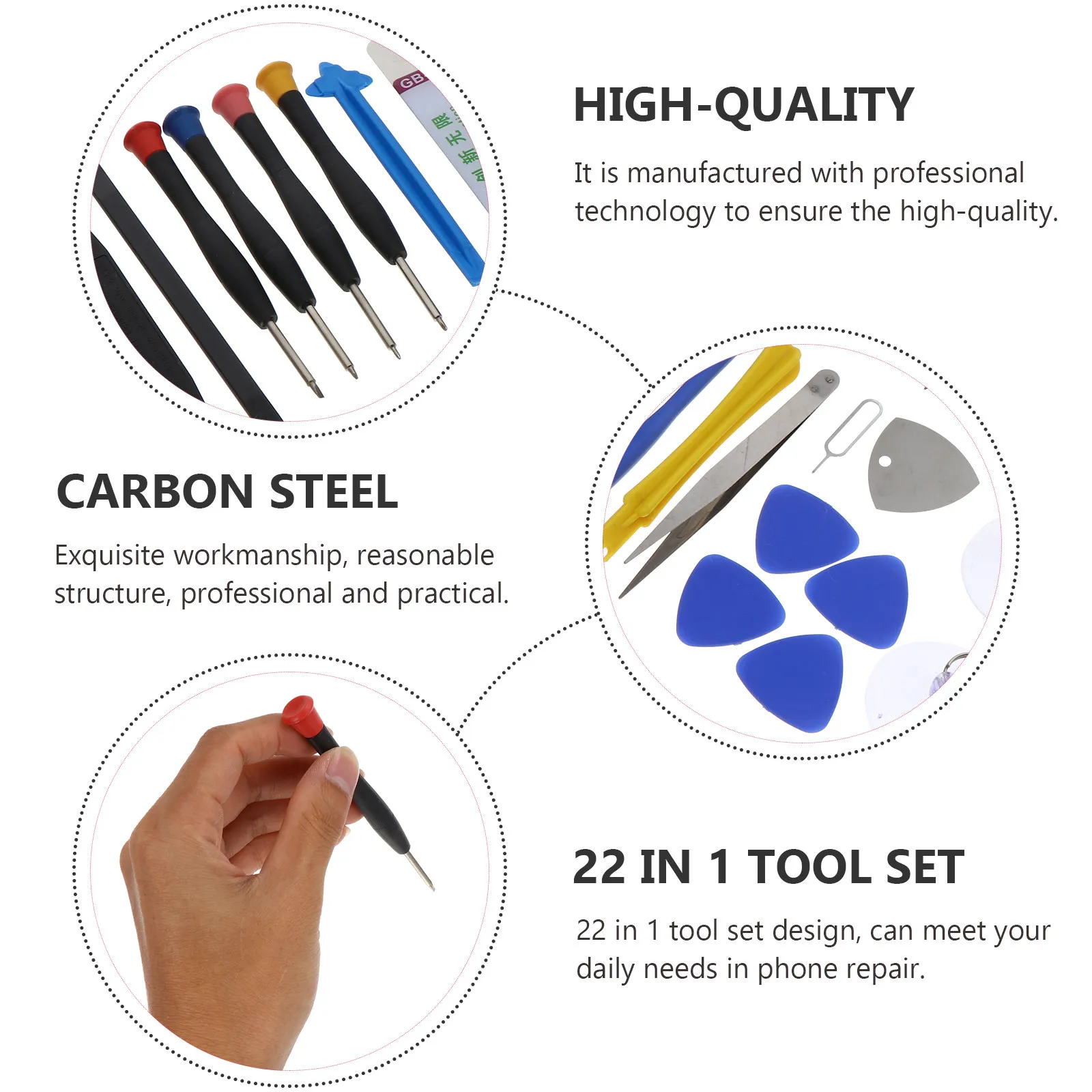 1Set Mobile Phone Screen Repair Tool Phone Pry Tool Kit 22in1 Professional Screwdriver Tablet Opening